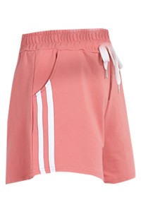 Sports Hot Pants Women's Shorts Summer Outer Wear Pure Cotton Wide Legs Loose Large Size Thin Casual High Waist Running Home Pajama Pants Sports Hot Pants Sports Wide Pants Breathable Sports Pants SKSP032 side view